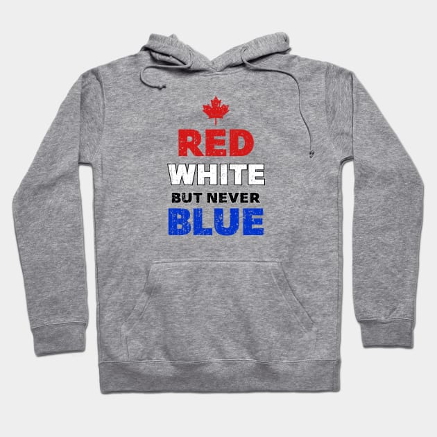 Red White but never Blue (Worn) Hoodie by Roufxis